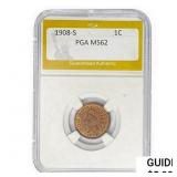 1908-S Indian Head Cent PGA MS62