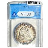 1871 Seated Liberty Dollar ANACS VF30