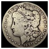 1891-CC Silver Morgan Dollar LIGHTLY CIRCULATED