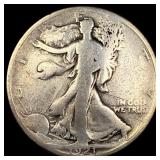 1921-S Silver Walking Liberty Half Dollar LIGHTLY
