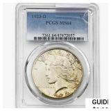 1923-D Silver Peace Dollar PCGS MS64