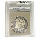 1894-O Morgan Silver Dollar  G4