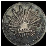 1897Cn AM Mexico Silver 8 Reales HIGH GRADE