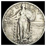 1926 Standing Liberty Silver Quarter NEARLY  UNCI