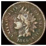 1869 Indian Head Cent NICELY CIRCULATED