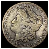 1893-O Silver Morgan Dollar ABOUT UNCIRCULATED