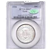 1936 CAC York Half Dollar PCGS MS67
