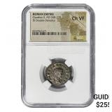 Roman Claudius II, AD 268-270 BI Dbl-Denarius NGC