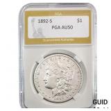 1892-S Morgan Silver Dollar PGA AU50