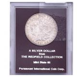 1887 Morgan Silver Dollar Redfield MS65
