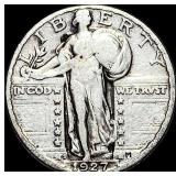 1927-S Silver Standing Liberty Quarter  LIGHTLY C