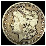1890-CC Tailbar Silver Morgan Dollar NICE  CIRC