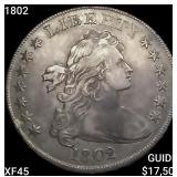 1802 Draped Bust Dollar NEARLY UNCIRCULATED