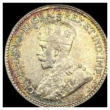 1918 Canada 5 Cents Silver CHOICE AU