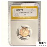 1972/72 Lincoln Memorial Cent PGA MS64 DDO