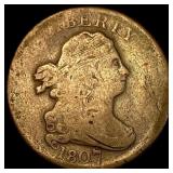 1807 Draped Bust Half Cent NICELY CIRCULATED