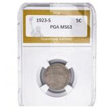 1923-S Buffalo Nickel PGA MS63
