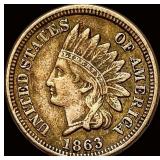 1863 Indian Head Cent NEARLY UNCIRCULATED