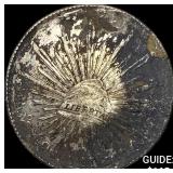 1890Mo AM Mexico Silver 8 Reales NEARLY UNCIRCULAT