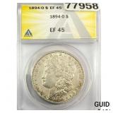 1897-O Morgan Silver Dollar ANACS EF45