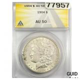 1904 Morgan Silver Dollar ANACS AU50