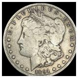 1891-CC Silver Morgan Dollar ABOUT UNCIRCULATED