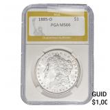 1885-O Morgan Silver Dollar PGA MS66
