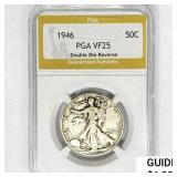 1946 Walking Liberty Half Dollar PGA VF25 DDR