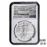 2011-W Silver Eagle NGC MS69 25th Anniversary