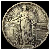 1917-S Silver Standing Liberty Quarter    LIGHTLY