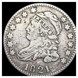1821 Capped Bust Dime LIGHTLY CIRCULATED