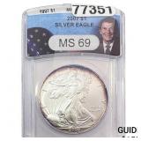 2007 Silver Eagle ANACS MS69