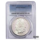1880-S Morgan Silver Dollar PCGS MS64