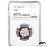 1877-CC Seated Liberty Quarter NGC XF45