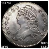1817/3 Capped Bust Half Dollar NEARLY UNCIRCULATED
