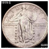 1919-S Standing Liberty Quarter CHOICE AU