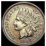 1863 Copper-Nickel Indian Head Cent CLOSELY  UNCI