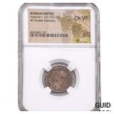 Roman Valerian I 253-260 AD BI Dbl-Denarius ChVF