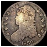 1830 Capped Bust Half Dollar NICELY CIRCULATED