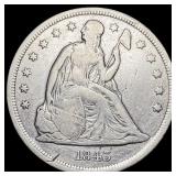 1843 Seated Liberty Dollar NICELY CIRCULATED