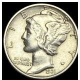 1931-S Silver Mercury Dime CLOSELY  UNCIRCULATED