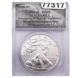2020-P Silver Eagle ANACS MS69