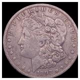 1892 Silver Morgan Dollar ABOUT UNCIRCULATED