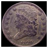 1829 Classic Head Half Cent NEARLY UNCIRCULATED