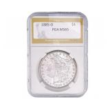 1885-O Morgan Silver Dollar PGA MS65