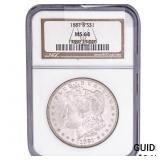 1881-S Morgan Silver Dollar NGC MS64