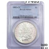 1883-CC Morgan Silver Dollar PCGS MS64