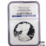 2008-W Silver Eagle NGC PF69 Ultra Cameo