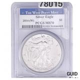 2014-W Walking Liberty Dollar PCGS MS70
