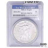 2014-W Walking Liberty Dollar PCGS MS70